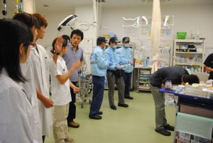 杉田玄白記念公立小浜病院での実習の様子