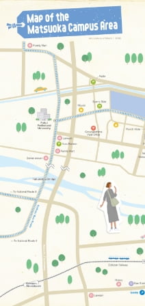 Map of the Matsuoka Campus Area