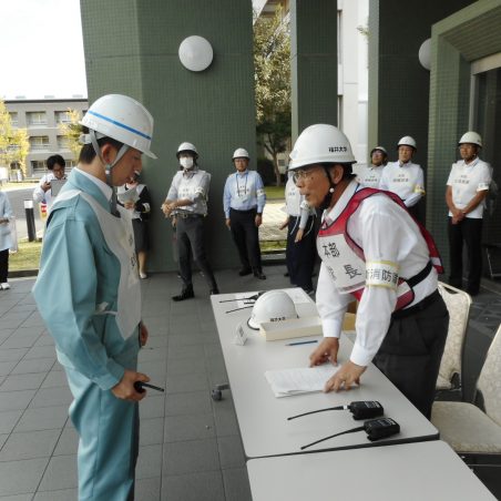 自衛消防隊本部の様子