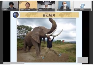 基調講演での1コマ