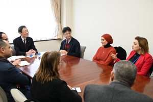 学長表敬訪問の様子