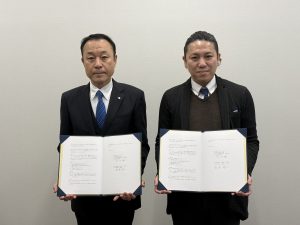 写真左からおおい町教育委員会・菅原泰一教育長、福井大学連合教職大学院・木村優研究科長