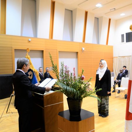 学位記授与の様子