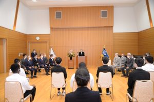 秋季入学式の様子