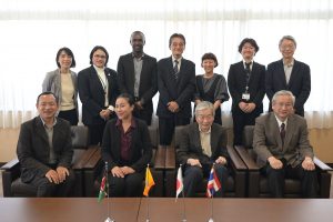 学長表敬訪問の様子