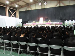 御遺骨返還式の様子