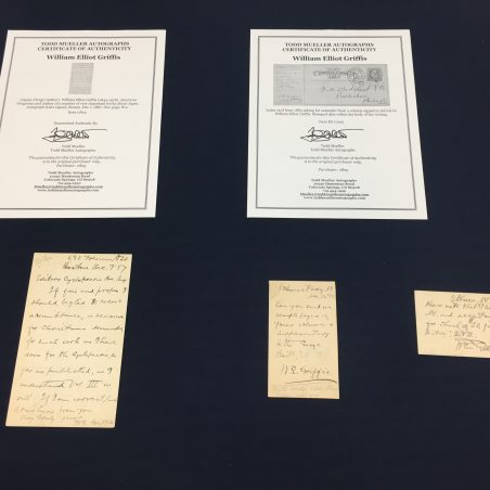 Manuscripts of William Griffis