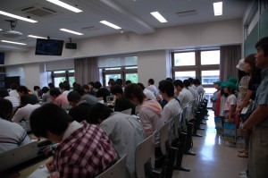 授業見学中です。